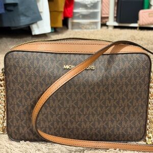 Michael Kors Tan Crossbody with Gold Hardware